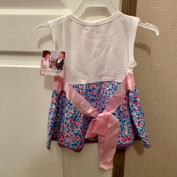 NWT Ruffle Butts Toddler Girl’s Sleeveless Tunic Tank Top - Picture 2 of 3